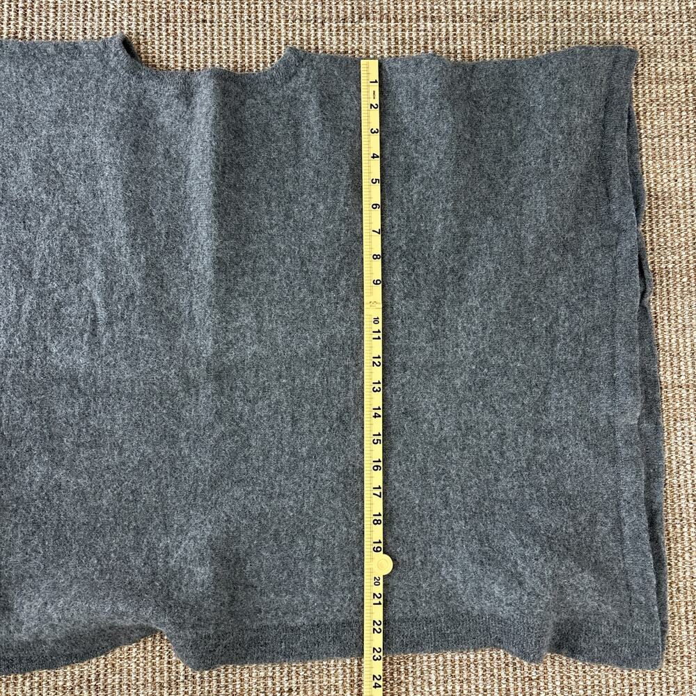 Ella Ember 100% Baby Alpaca Poncho Women's Large Gray - Picture 7 of 7